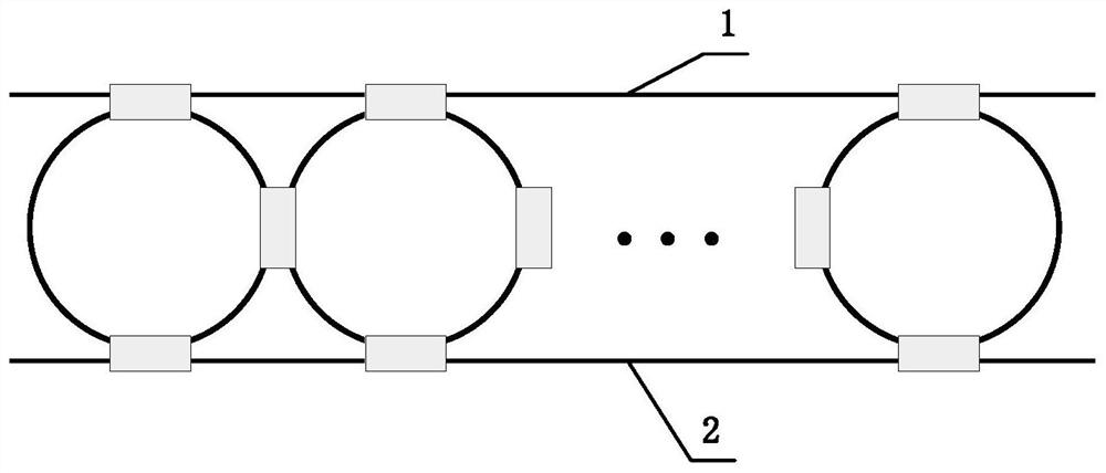 Reconfigurable optical filter based on micro-ring array