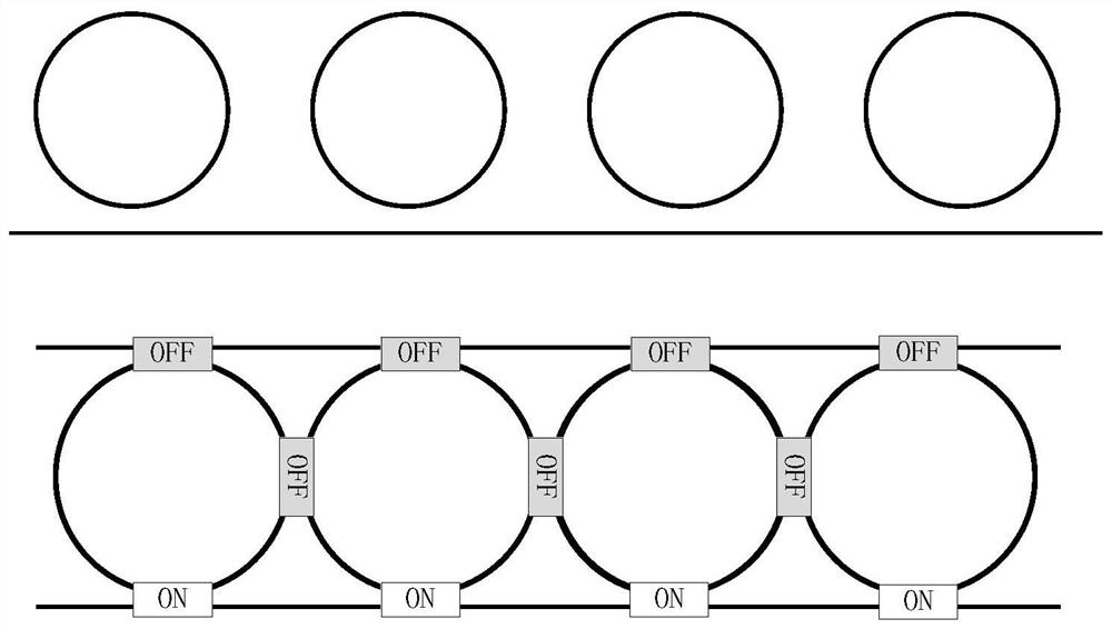 Reconfigurable optical filter based on micro-ring array