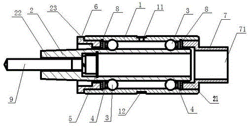 Drawing leather roller sleeve bearing