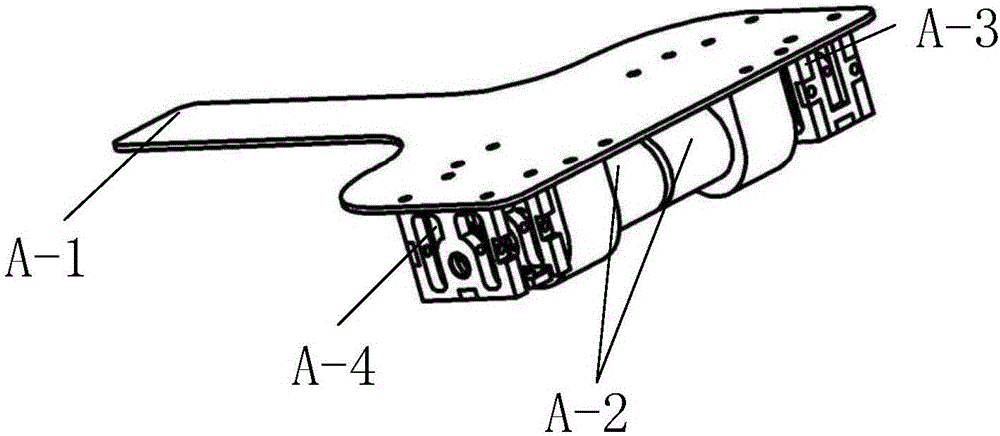 Under-actuated deforming wheel type obstacle crossing robot