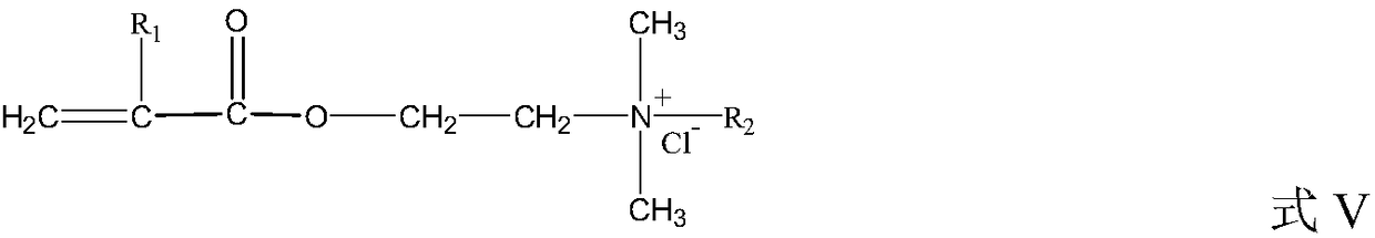 Hydrophilic strong base resistant color fixing agent and preparation method thereof