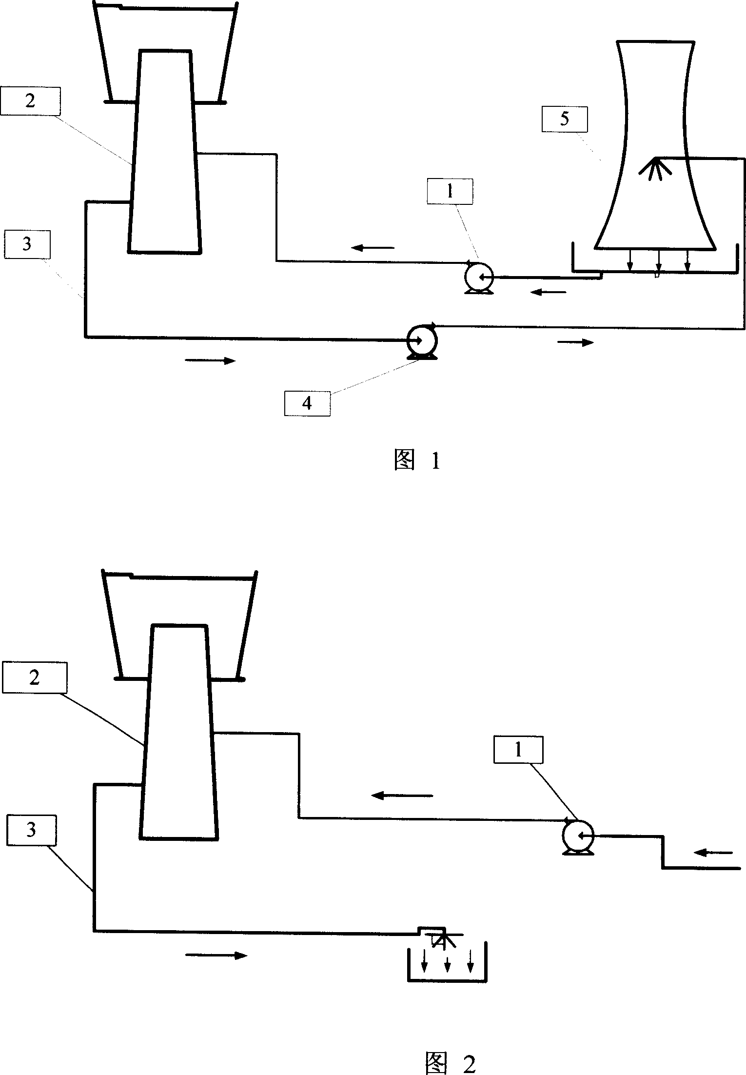 Blast furnace cooling water backwater top pressure power generation