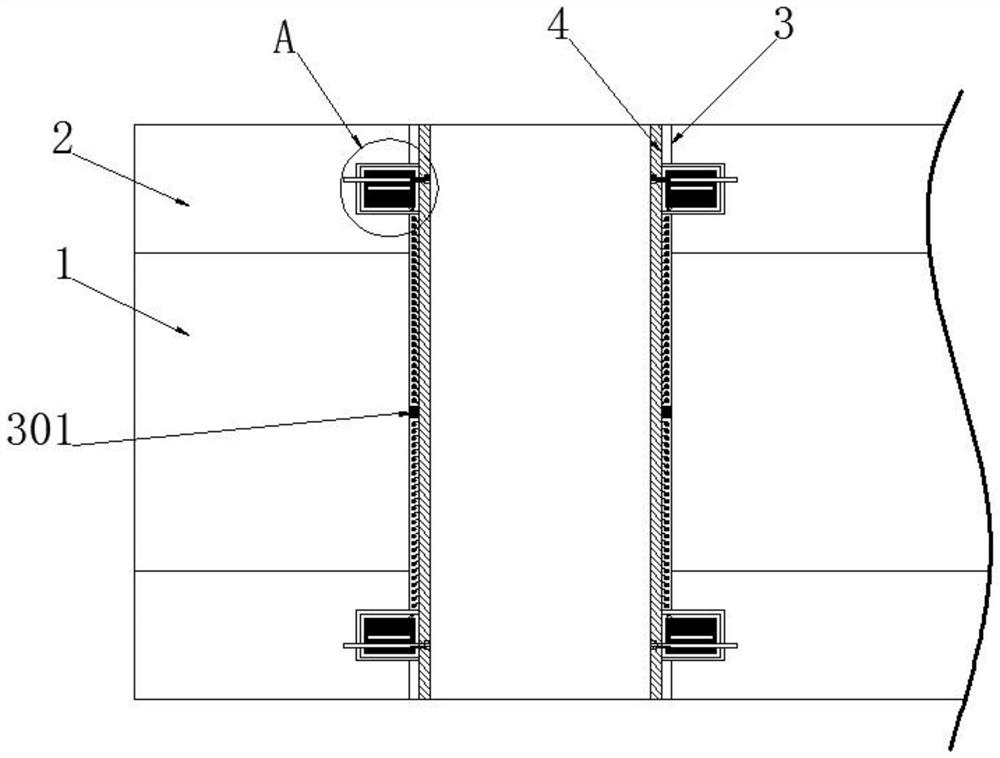 A kind of plexiglass transparent part edge reinforcement structure