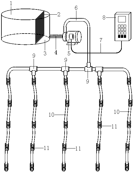 Ultra-cheap self-made gardening irrigation facility