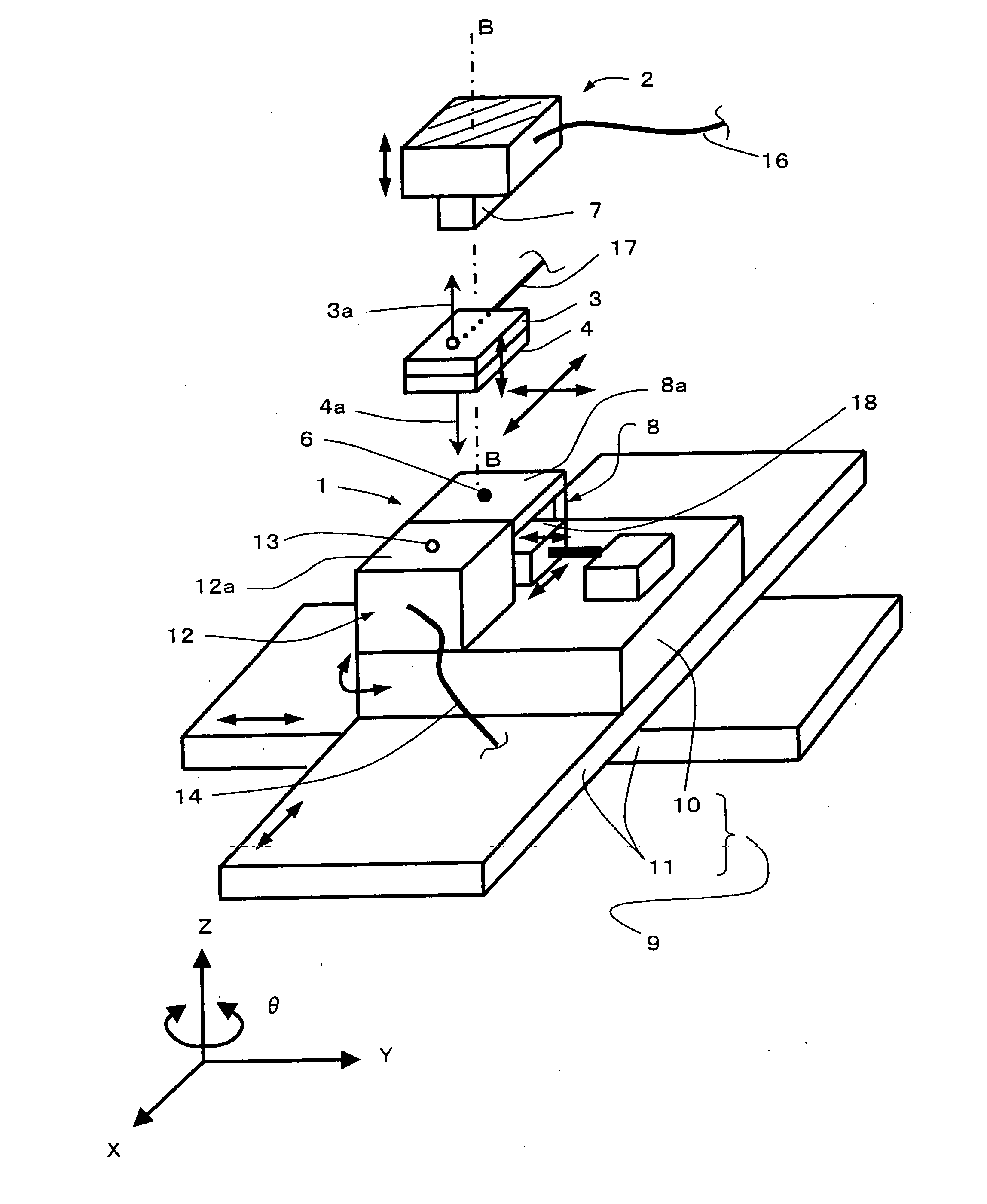 Chip mounting device and callibration method therein