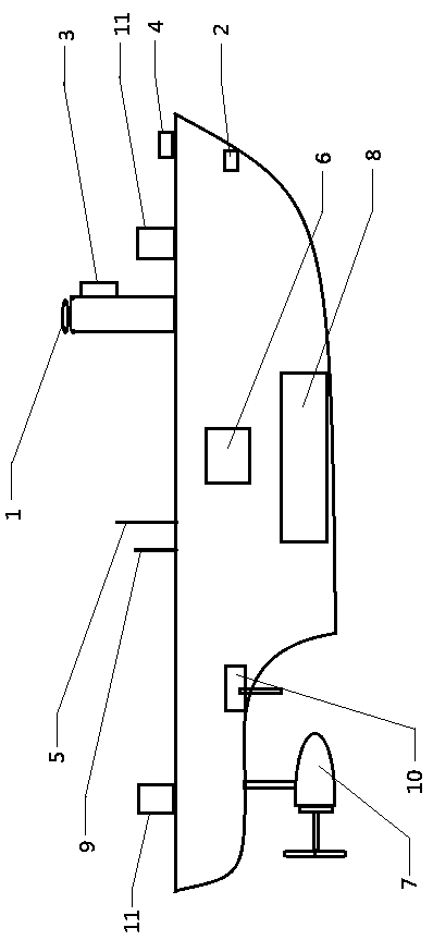 Unmanned surface vehicle system for intelligent harbor district maritime law enforcement and operation method thereof