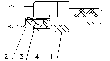 Radio-frequency coaxial connector with high performance and high stability