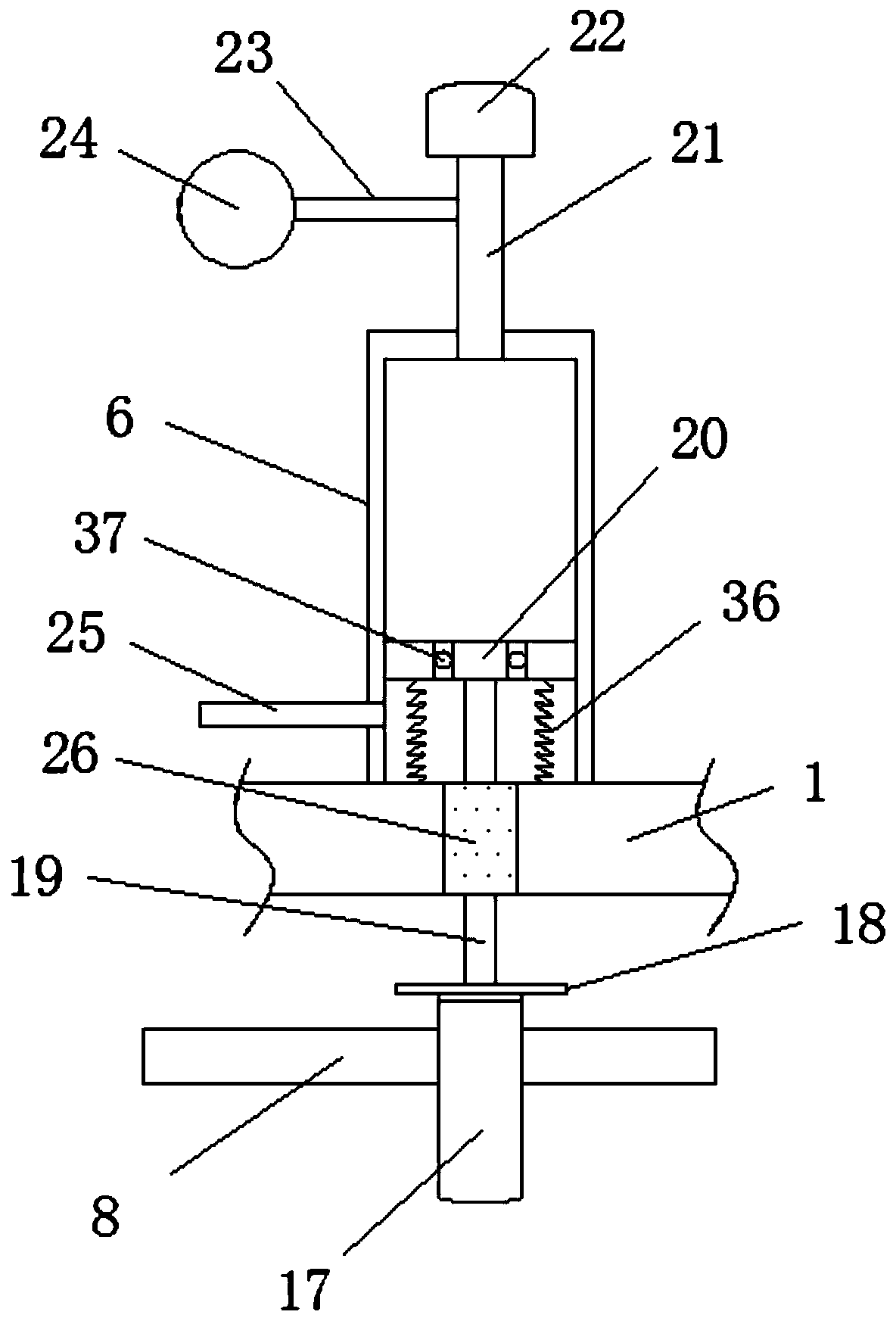 Multifunctional atomization treatment medicine leading-in device for pneumoconiosis treatment