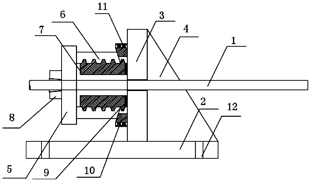 An adjustable external prestressed steel cable anchoring device