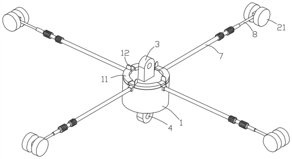 Rescue tool for shaft firefighting