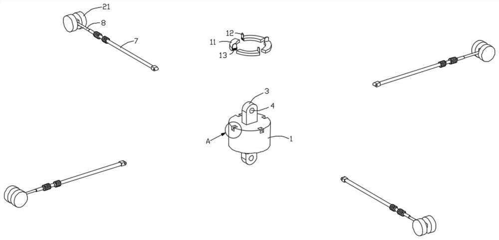 Rescue tool for shaft firefighting