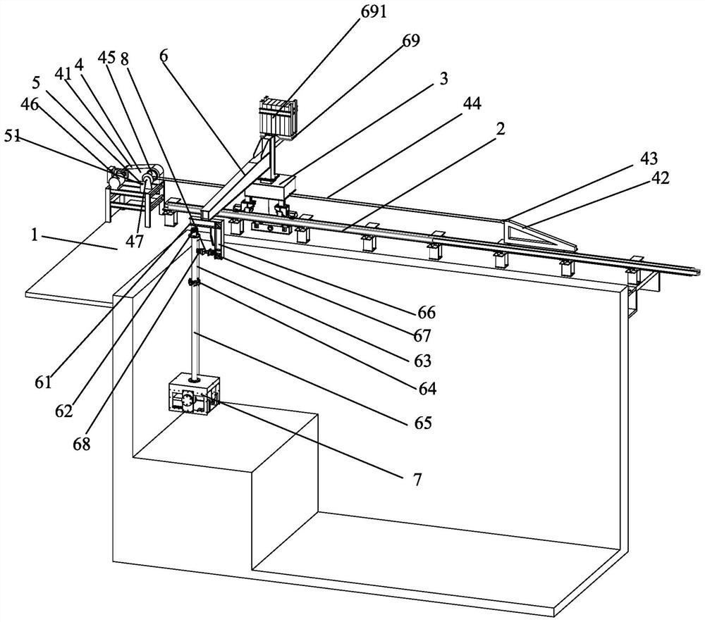 Cantilever winch towing hydrodynamic measuring system and its measuring method