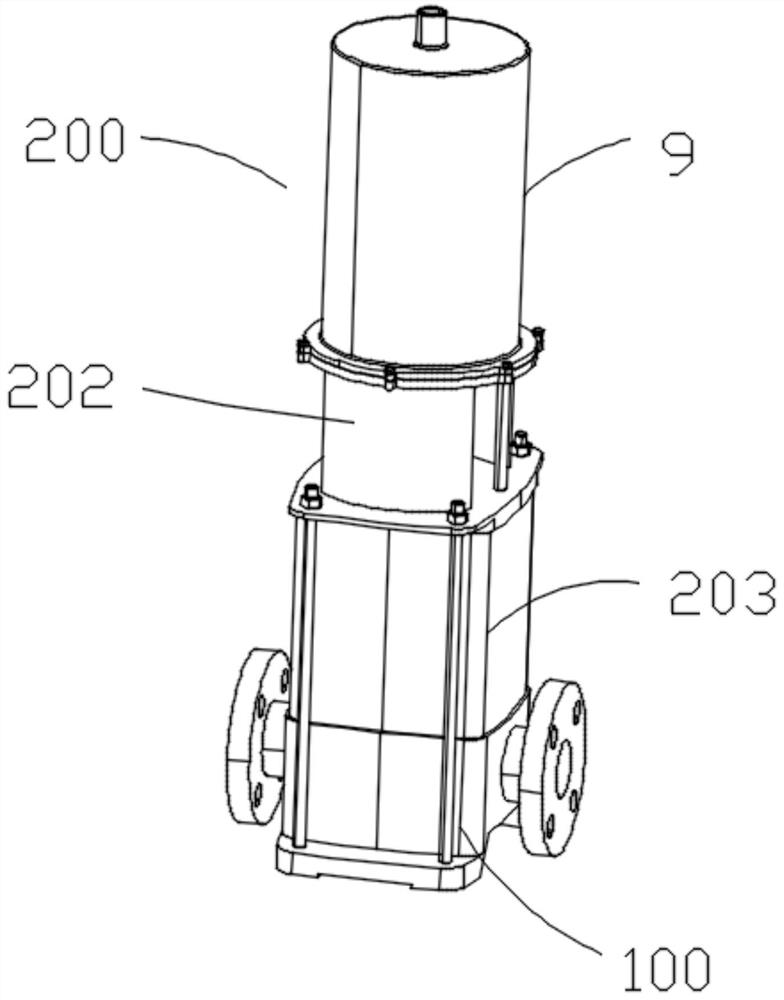 Double-temperature water pump assembly