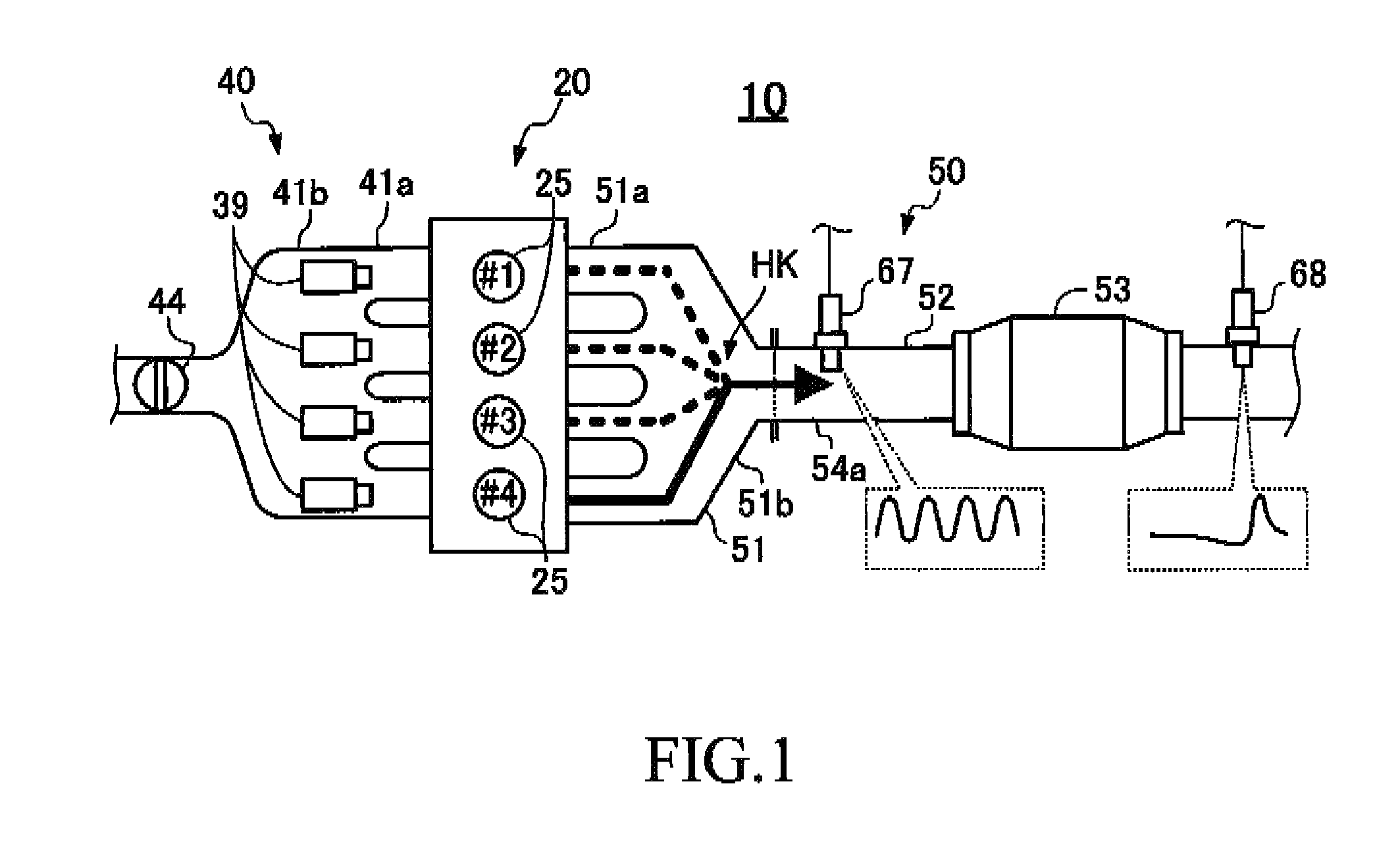 Inter-cylinder air-fuel ratio imbalance determination apparatus for an internal combustion engine