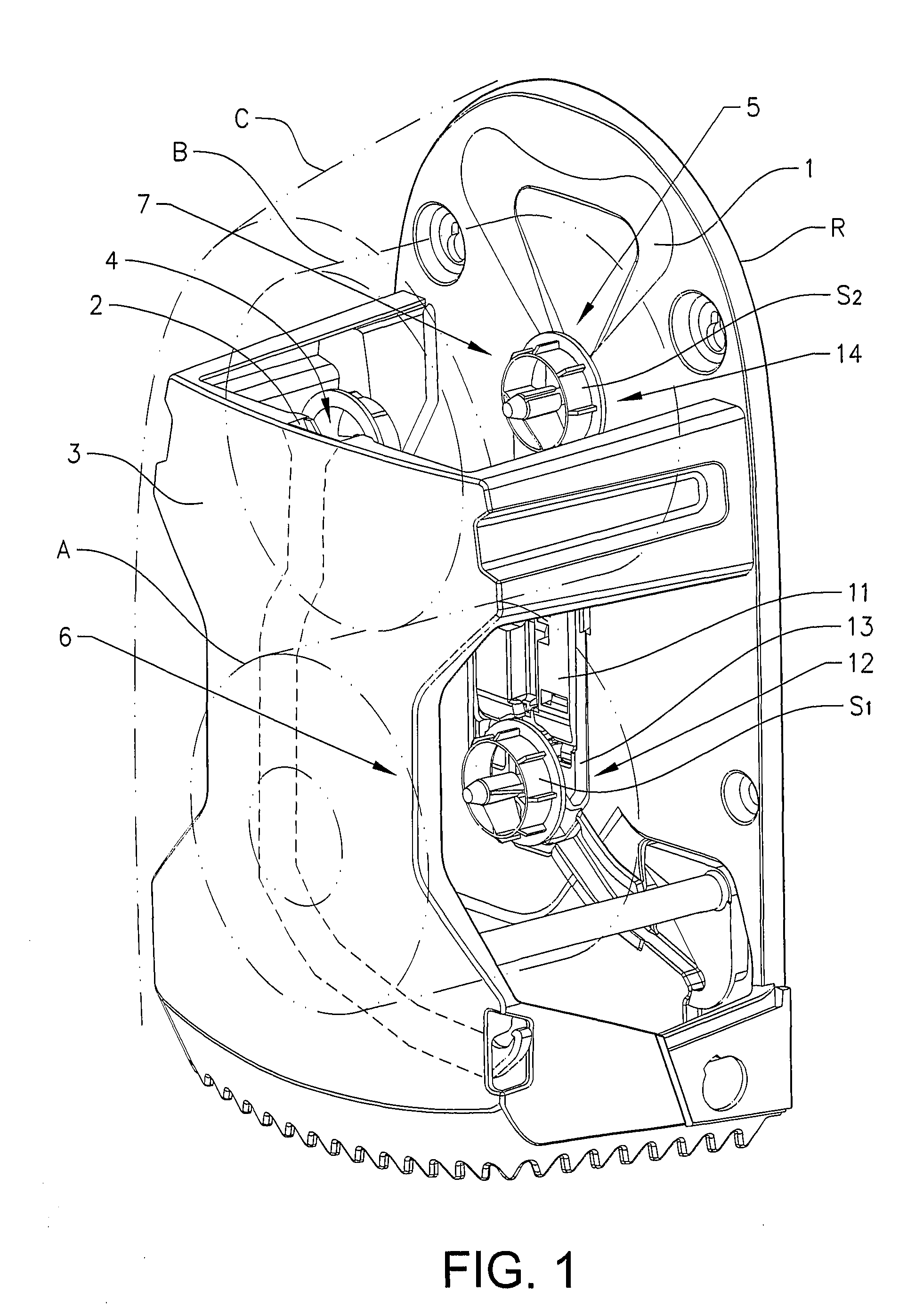 Dispenser for rolls