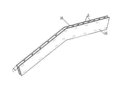 Integral type escalator supporting frame