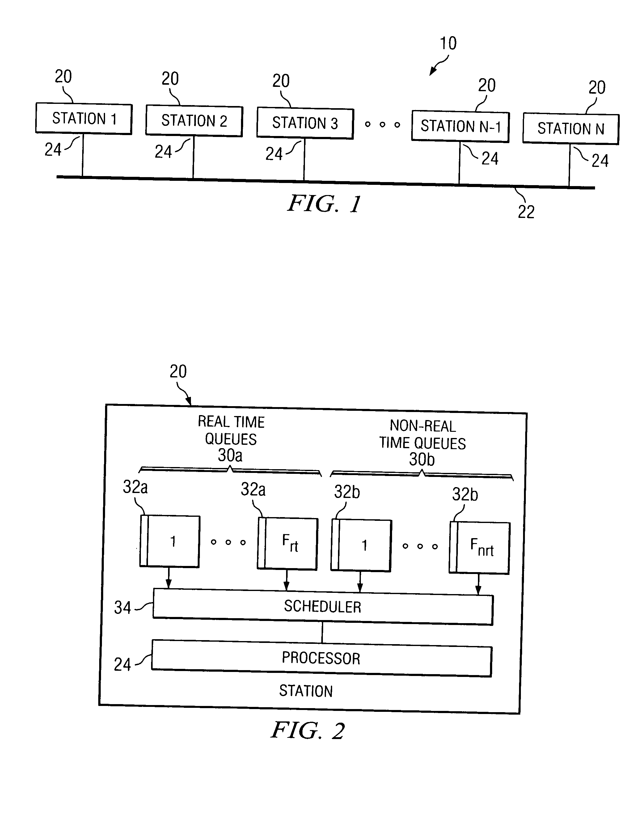 Encapsulating packets into a frame for a network