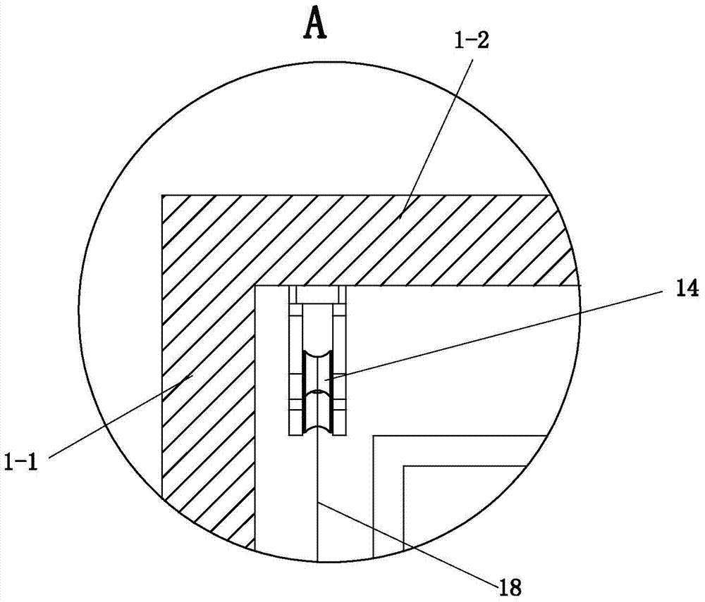 Box body lifting structure of storage cabinet