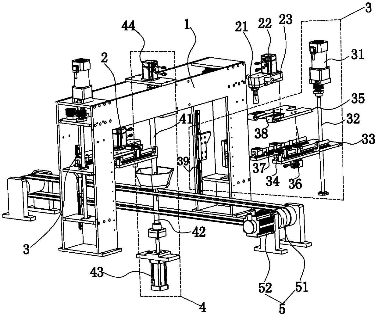 Gantry edging mechanism and automatic polisher using same