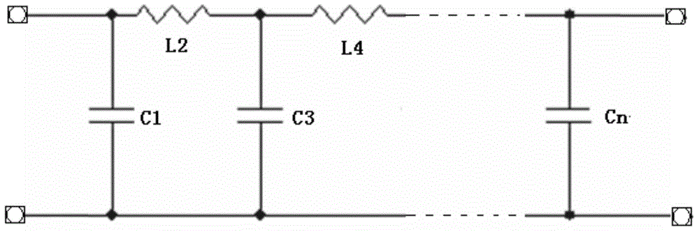 Laminated-type ceramic radio-frequency low pass filter and preparation method therefor