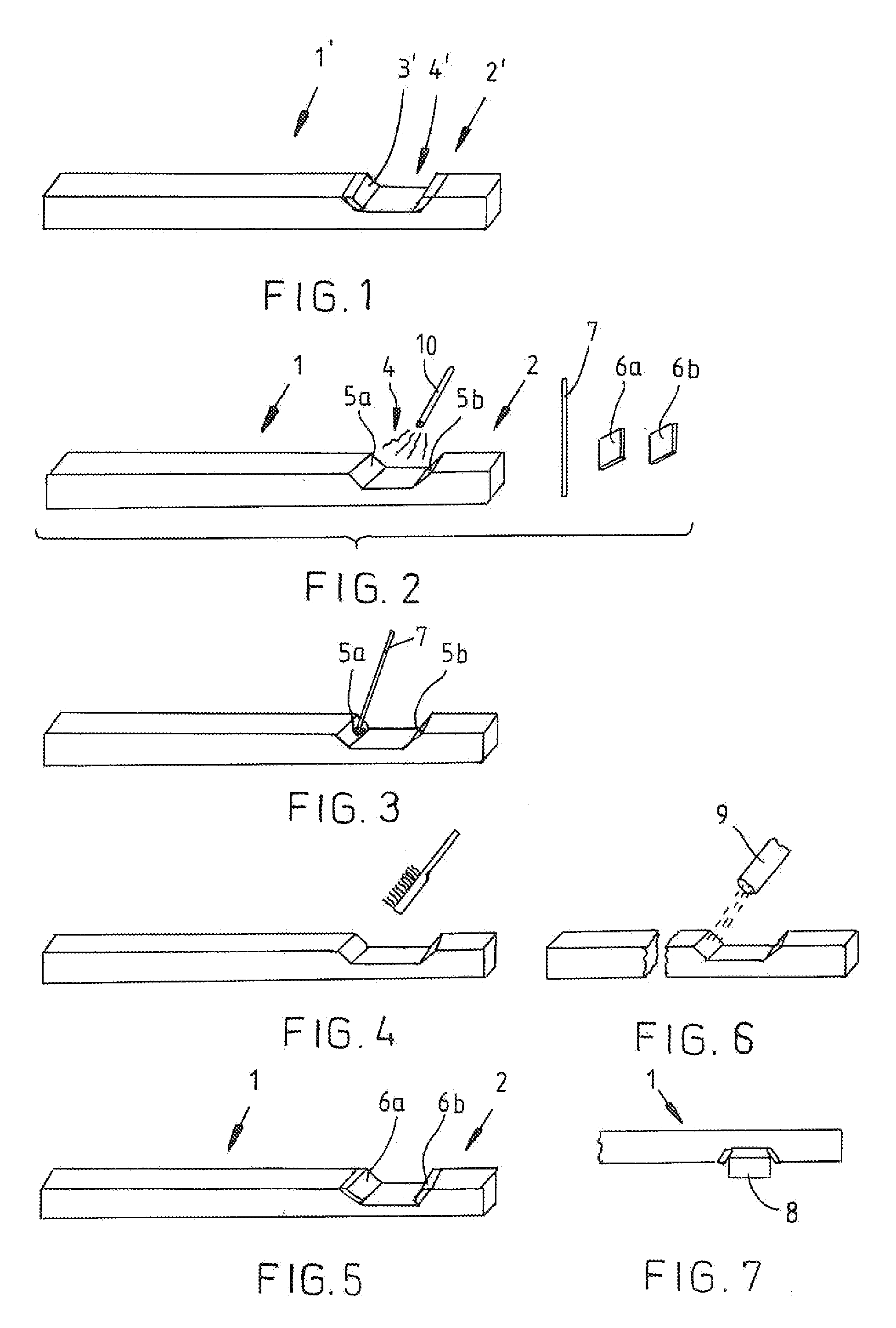 Method of providing electric current taker for support bar, and support bar
