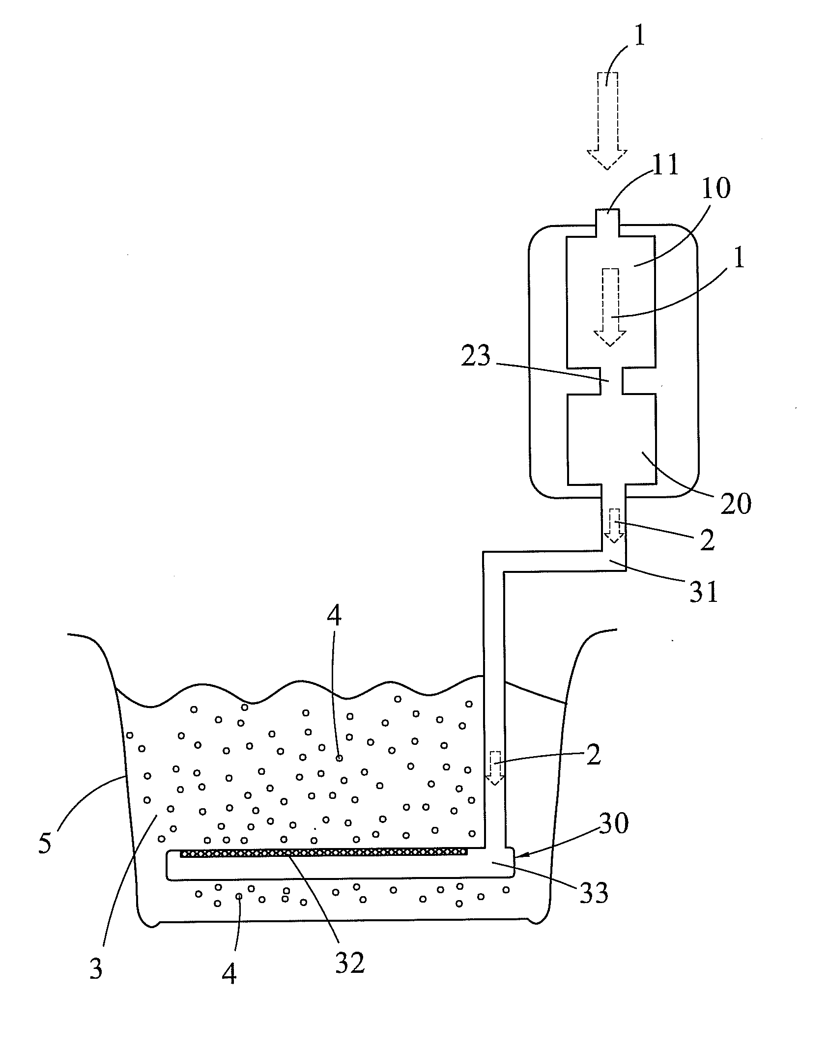 Electrically insulated air-conducting water heater