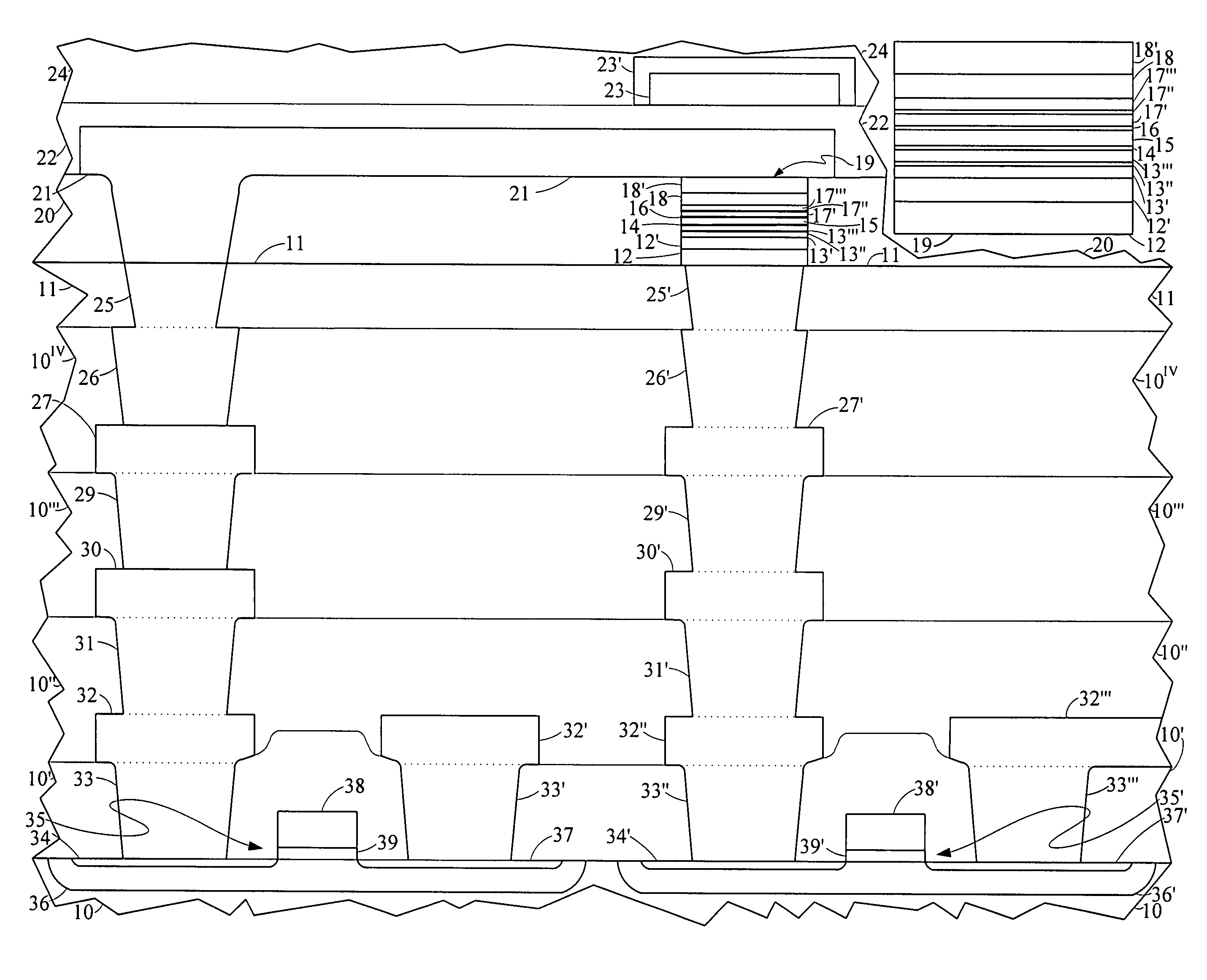 Thermally operated switch control memory cell