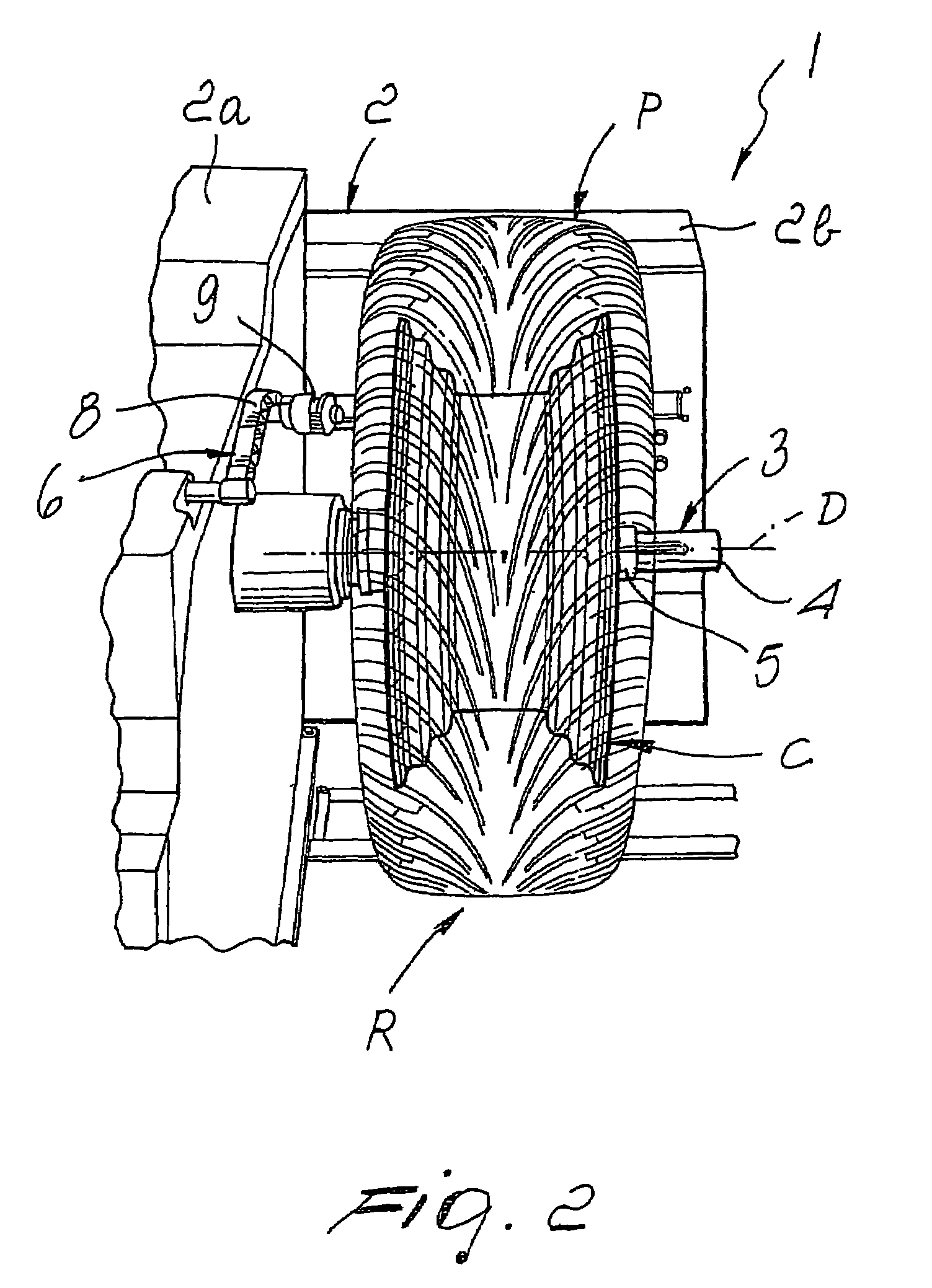 Machine for balancing vehicle wheels