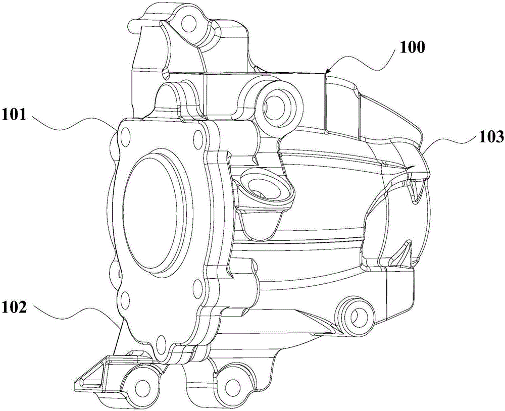 Reverse gear device and motor tricycle