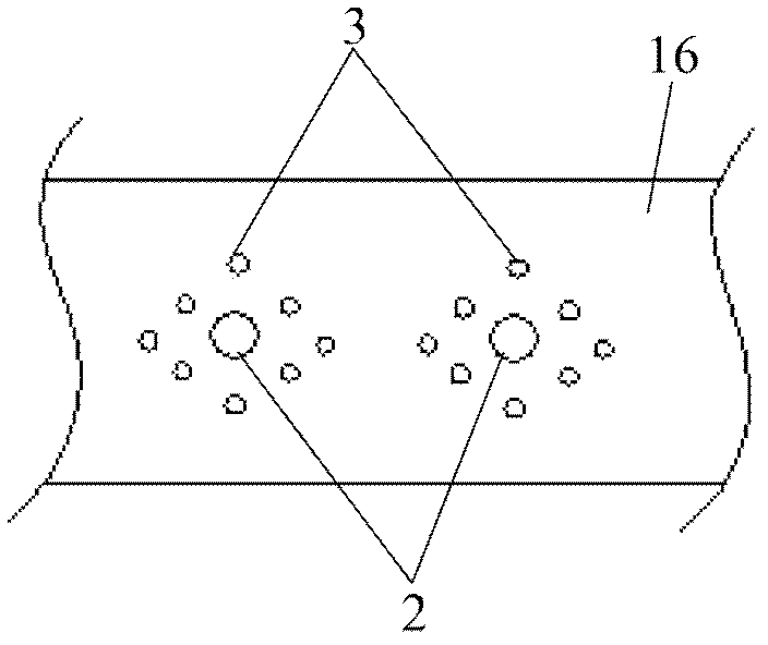 Gas drainage drill hole structure formed in coal layer and method for fabricating same