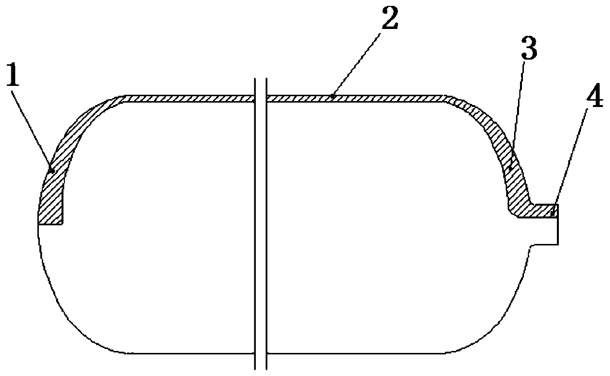 A kind of liner of ultra-high pressure gas cylinder and its manufacturing method