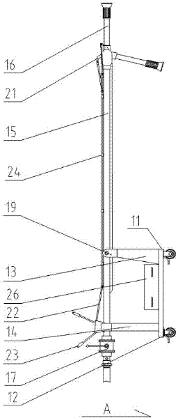 Extinguishing device for tall building roof