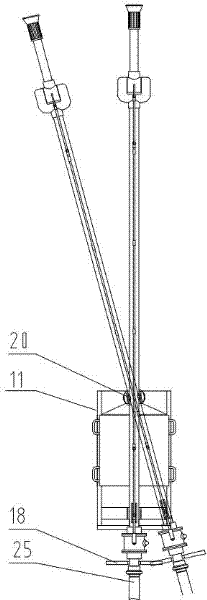 Extinguishing device for tall building roof