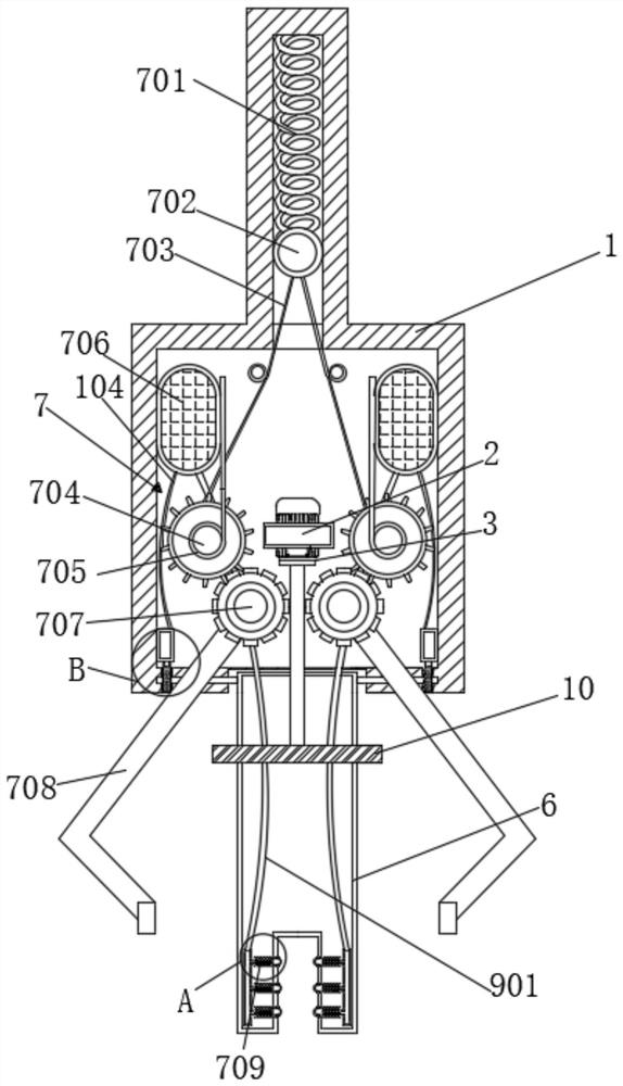 Wing rib stamping micro-contact grinding device in aircraft manufacturing