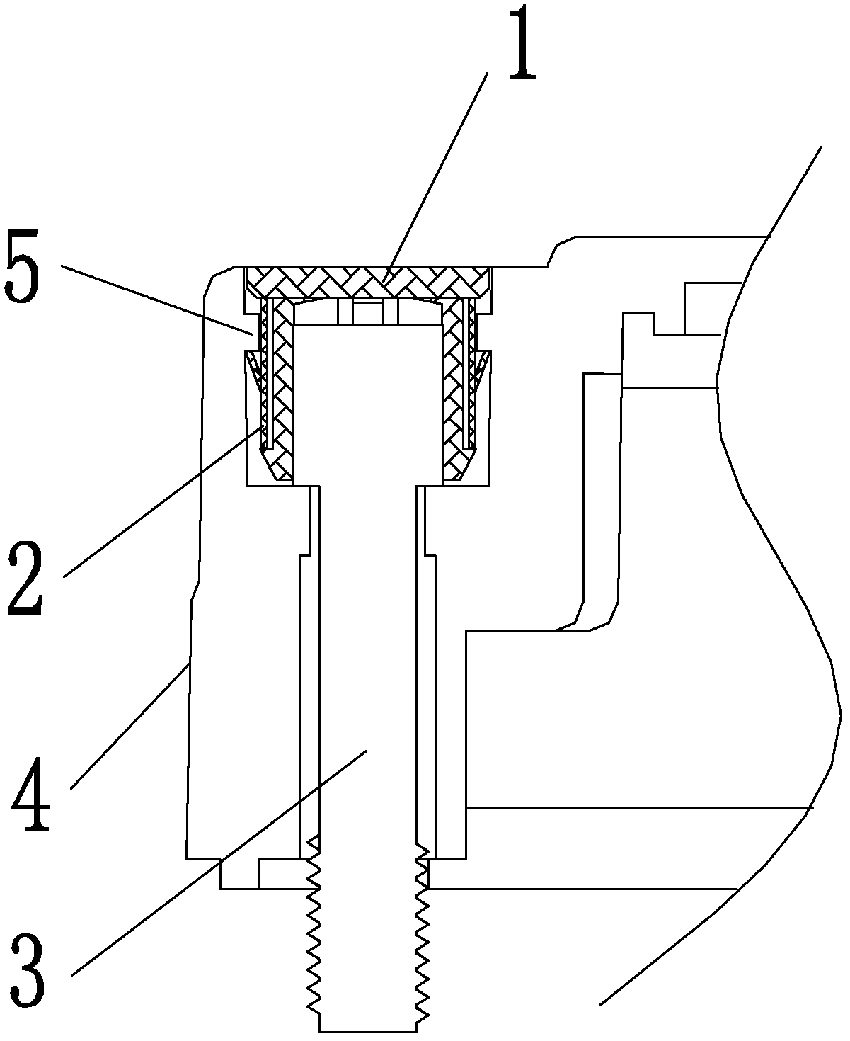 Electric energy meter theft prevention sealing structure