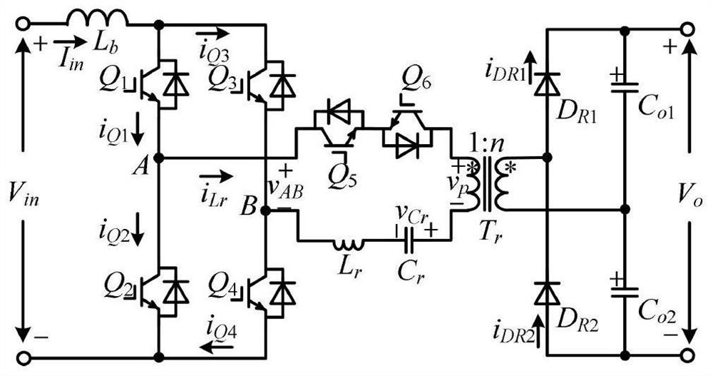 Single-stage zero-current switch full-bridge boost DC converter and control method thereof