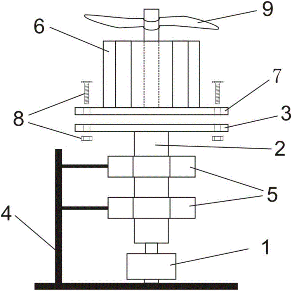 Measuring apparatus for motor tension linearity of multi-rotor type aircraft, and control system and method thereof