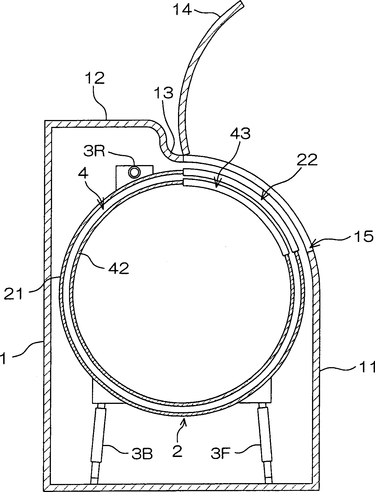 Rolling drum type washing machine