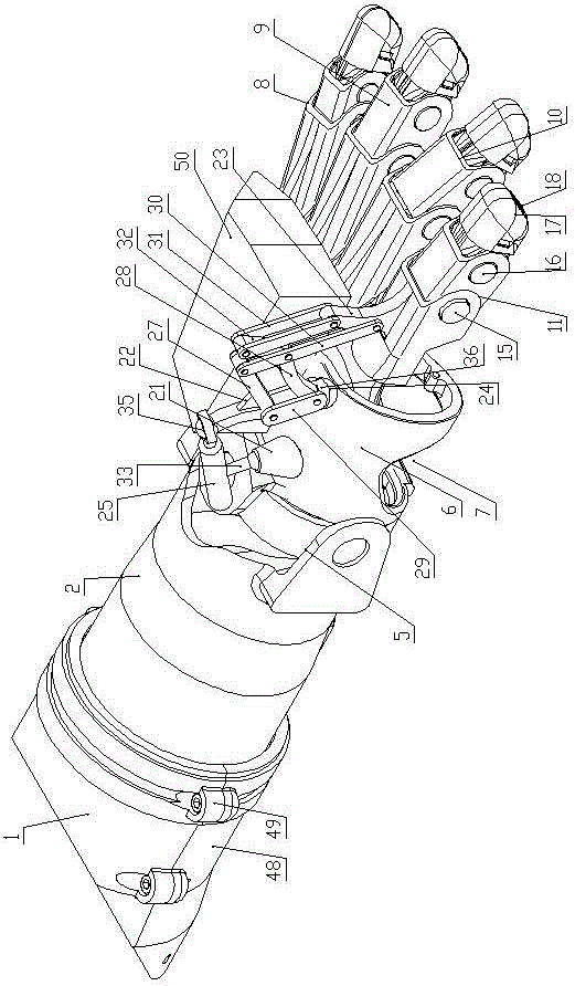 Mechanical exoskeleton hand pressure reduction device for transport worker