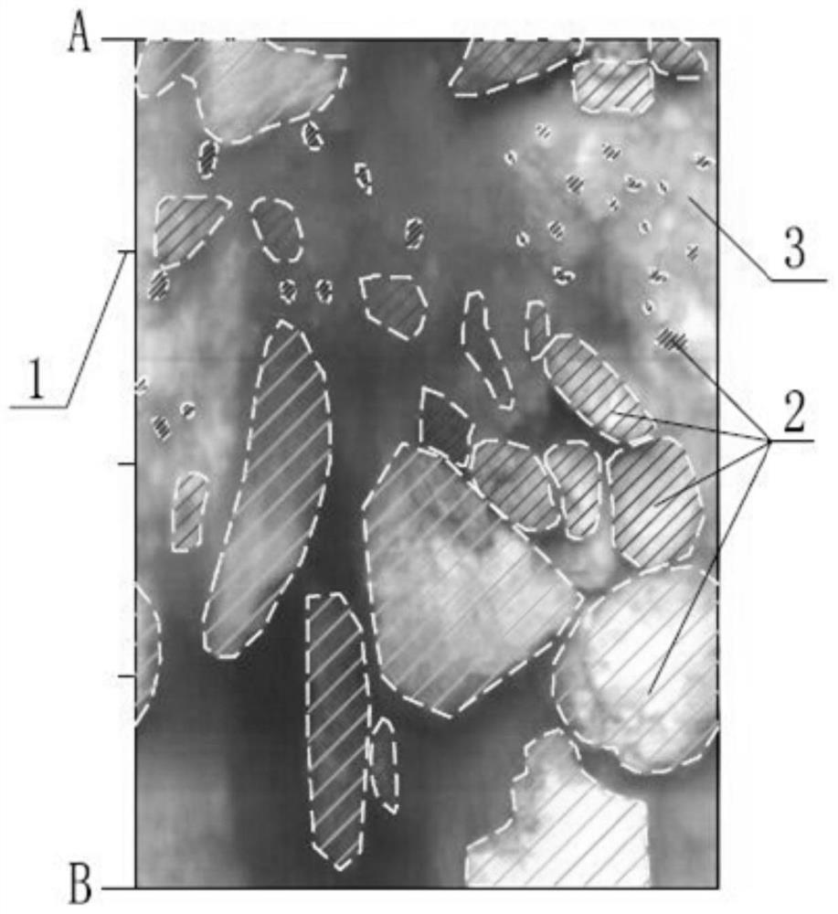 Method for determining material composition and skeleton particle size of covering layer based on drilling photographing