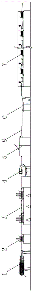 Prestressed steel strand without pickling, non-phosphating drawing equipment and production process