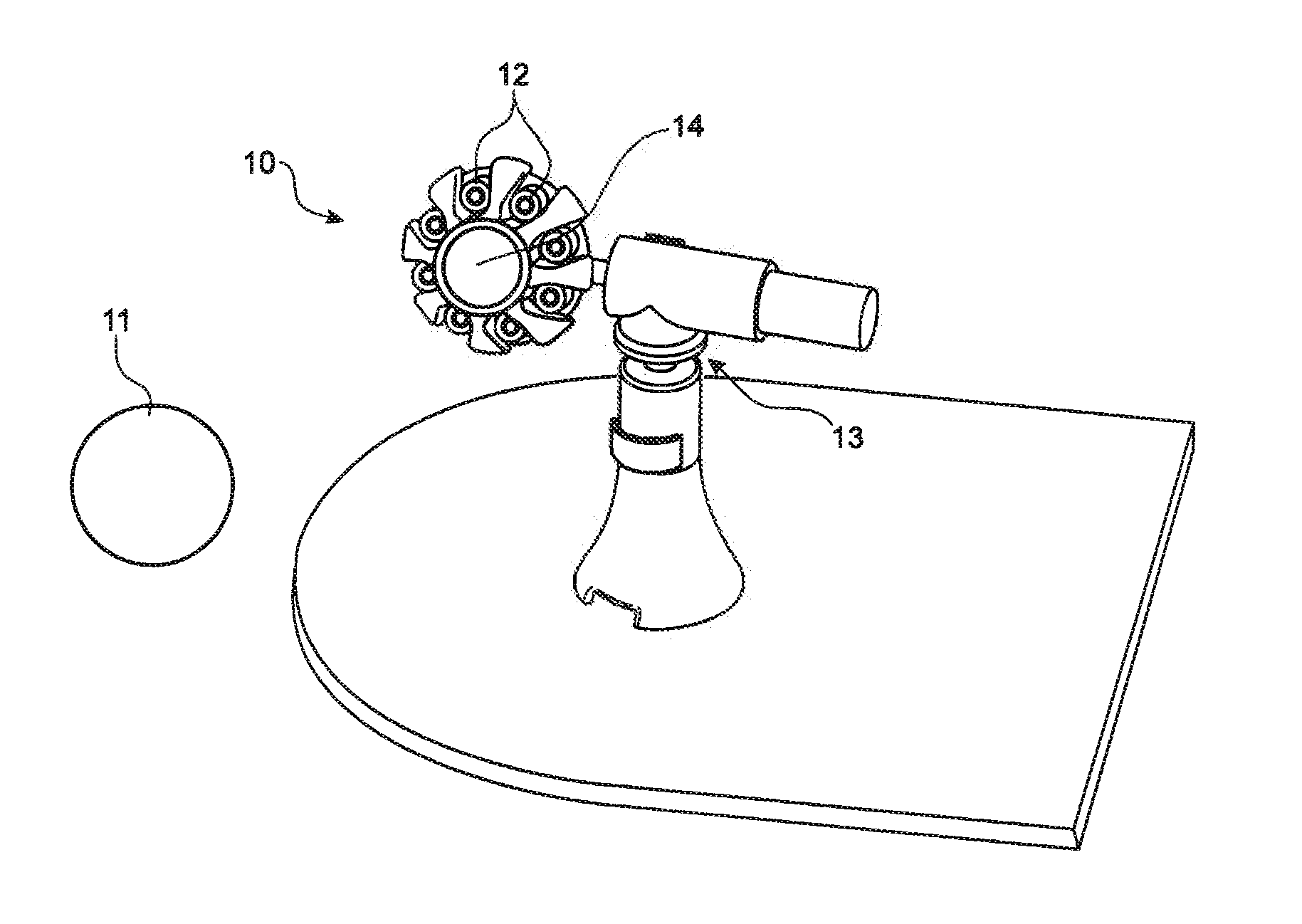 Device and method for measuring the position of at least one moving object in a three-dimensional grid