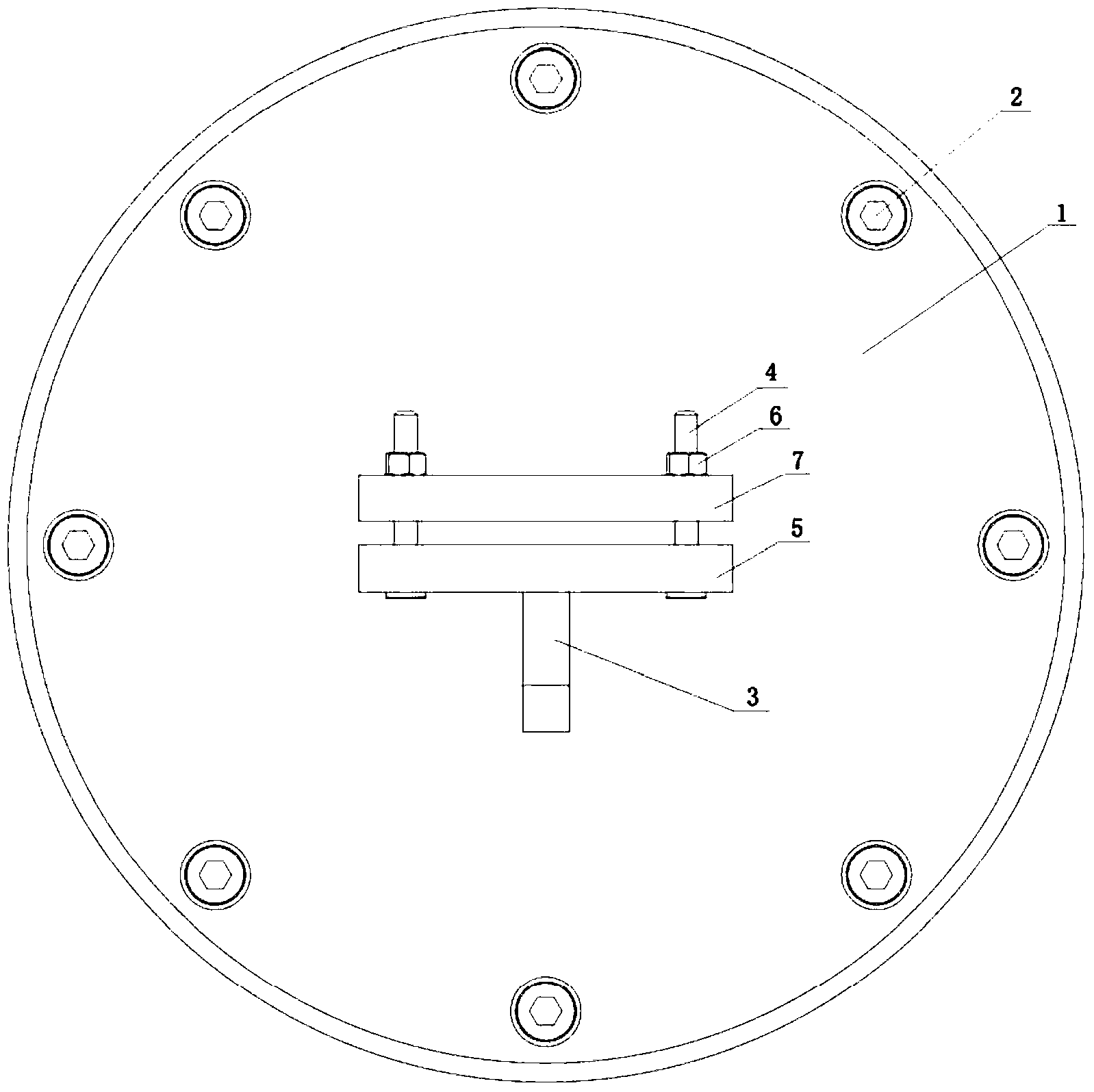 Fixture for metal beam vibration detection