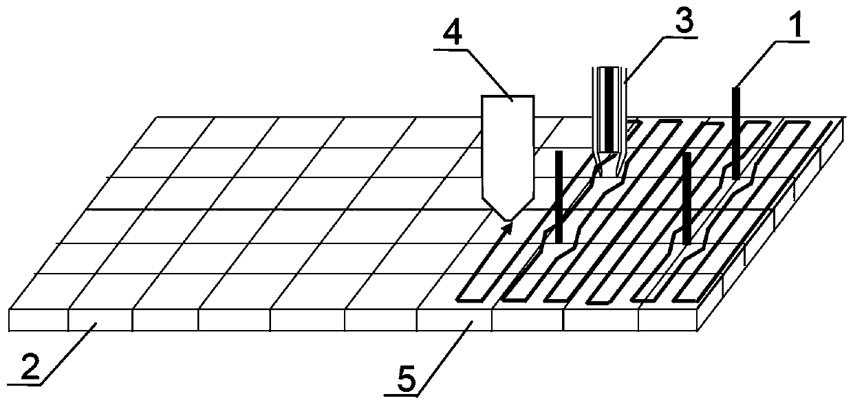 Additive manufacturing method of fiber rod-prearranged Z direction-reinforced continuous fiber composite material