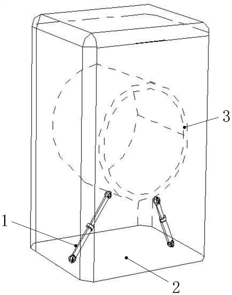 Shock absorber and laundry treating device including same