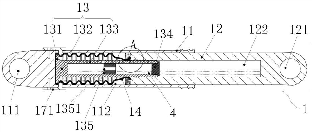 Shock absorber and laundry treating device including same