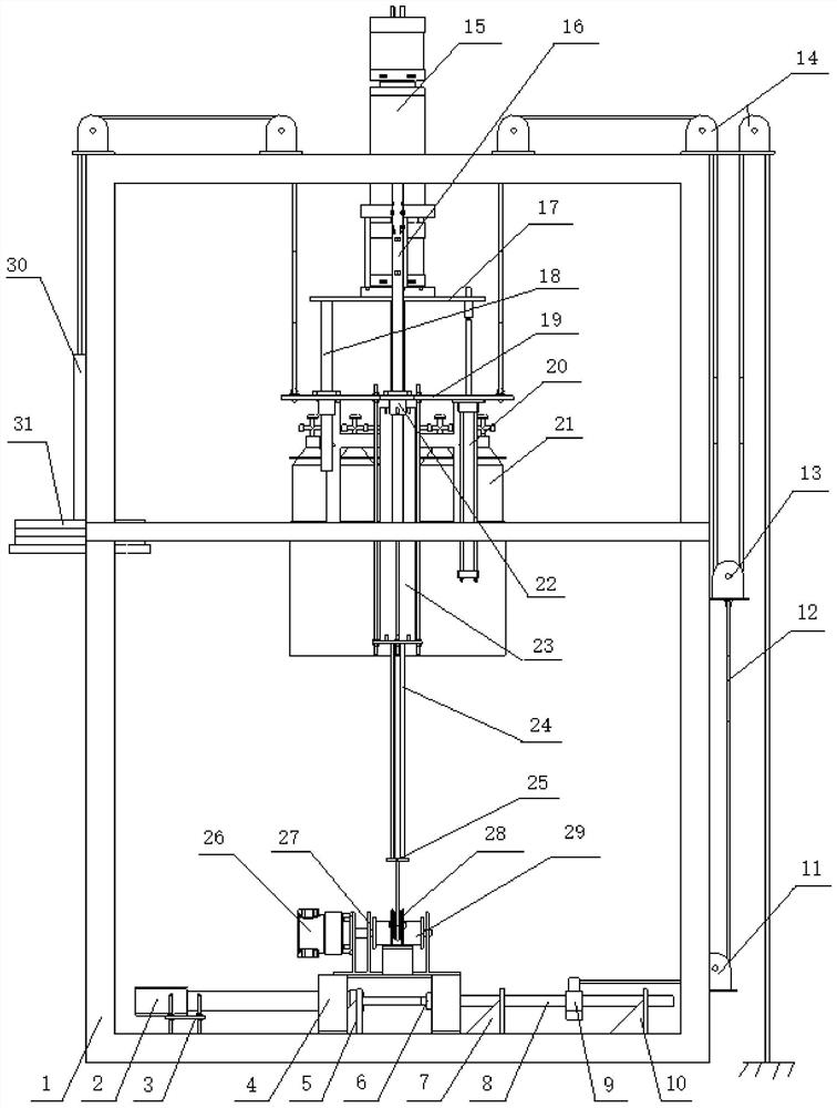 Passive heave compensation experimental platform for synchronous lifting of sunken ships