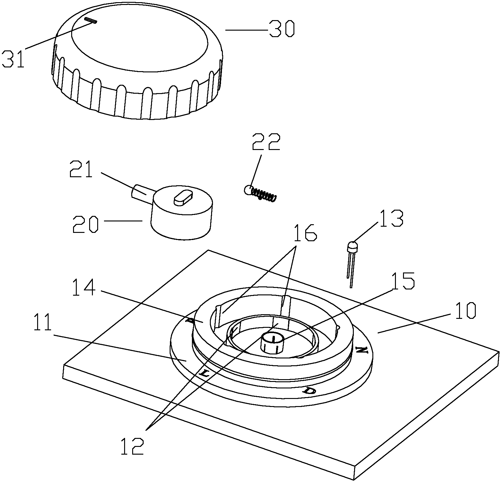 Variable-speed control device, variable-speed control system and automobile