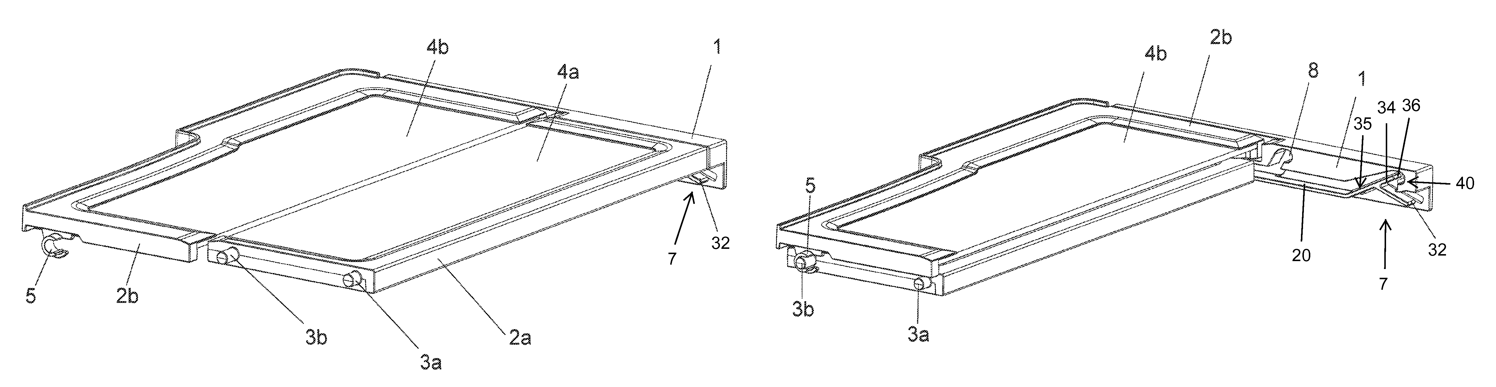 Sliding shelves for refrigerators and freezers