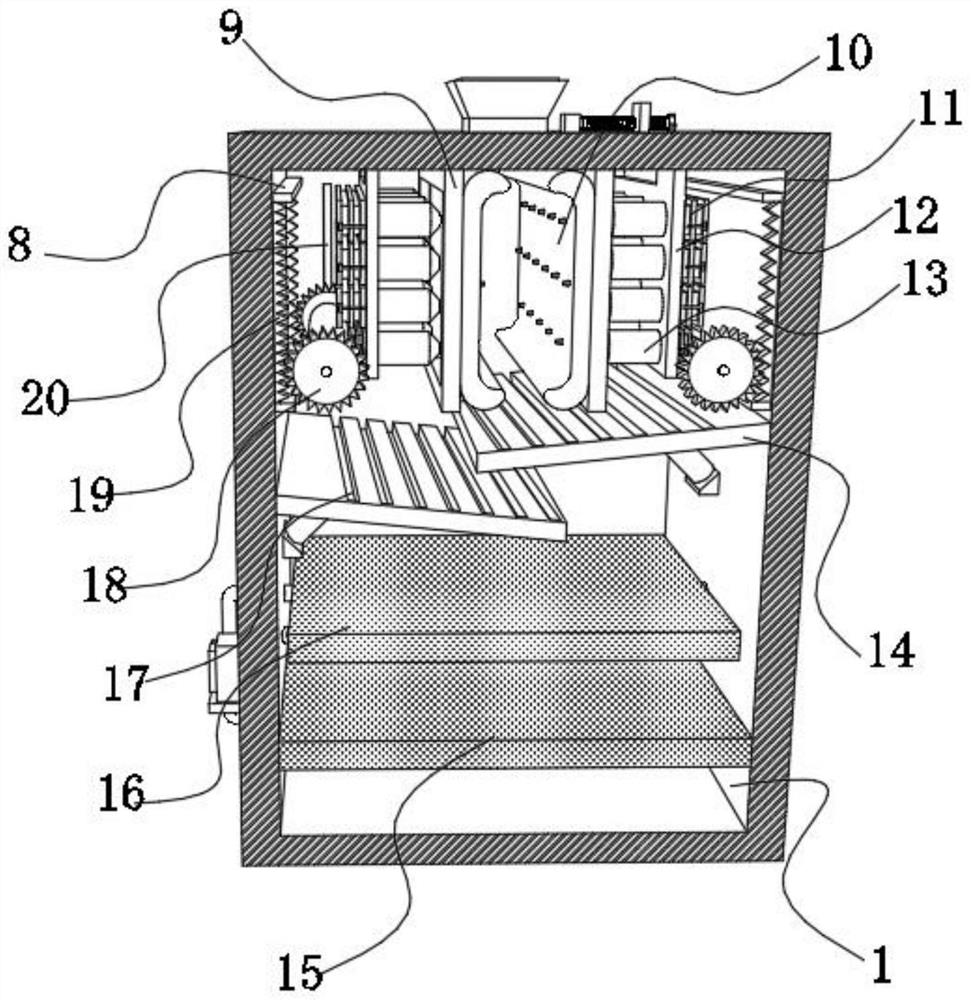 Efficient unfreezing device for quick-frozen food